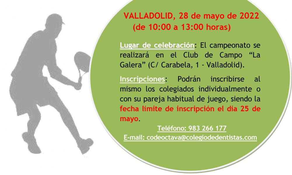 REUNIÓN DE PRIMAVERA DEL COLEGIO DE LA VIII REGIÓN "CAMPEONATO DE PÁDEL FANATIC"